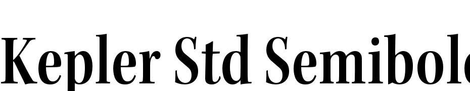 Kepler Std Semibold Condensed Subhead Font Download Free